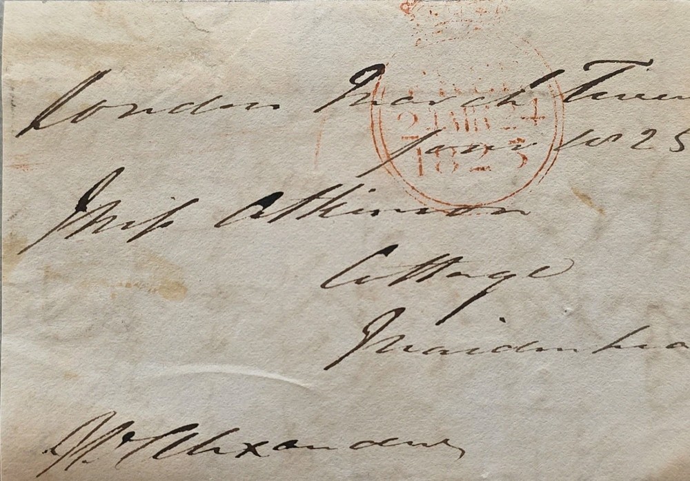 Sir William Alexander Lord Chief Baron Exchequer Signed Free Franked Envelope UK