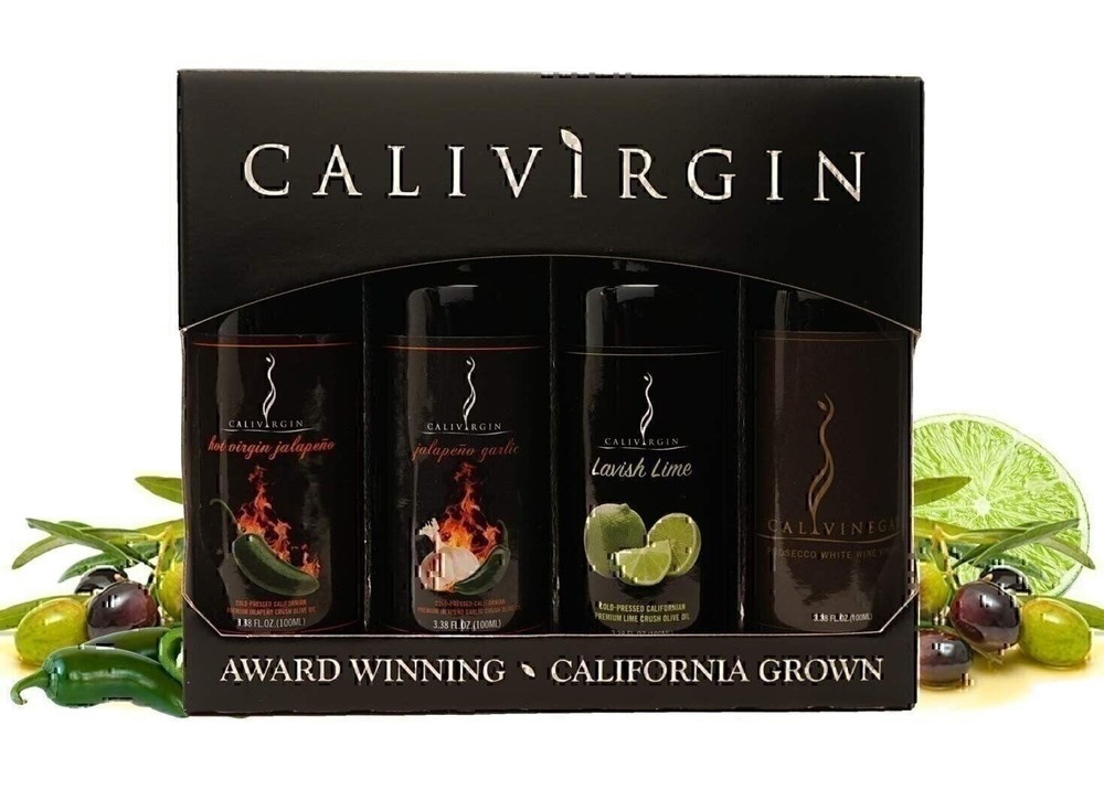 Calivirgin Olive Oil & Balsamic Vinegar Spicy Gift Set
