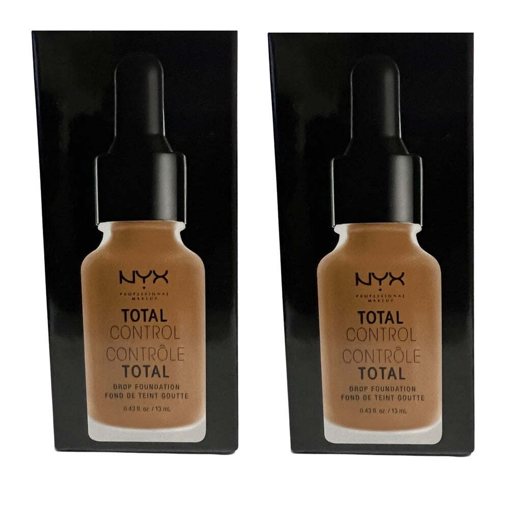 Pack of 2 NYX Total Control Drop Foundation, Camel # TCDF12.5