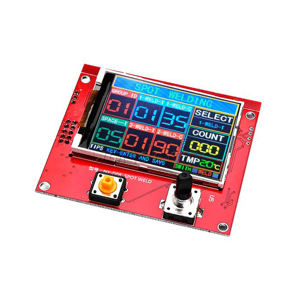 NY-D08 100A Color LCD Spot Welding Machine Control Board Panel Controller Welder
