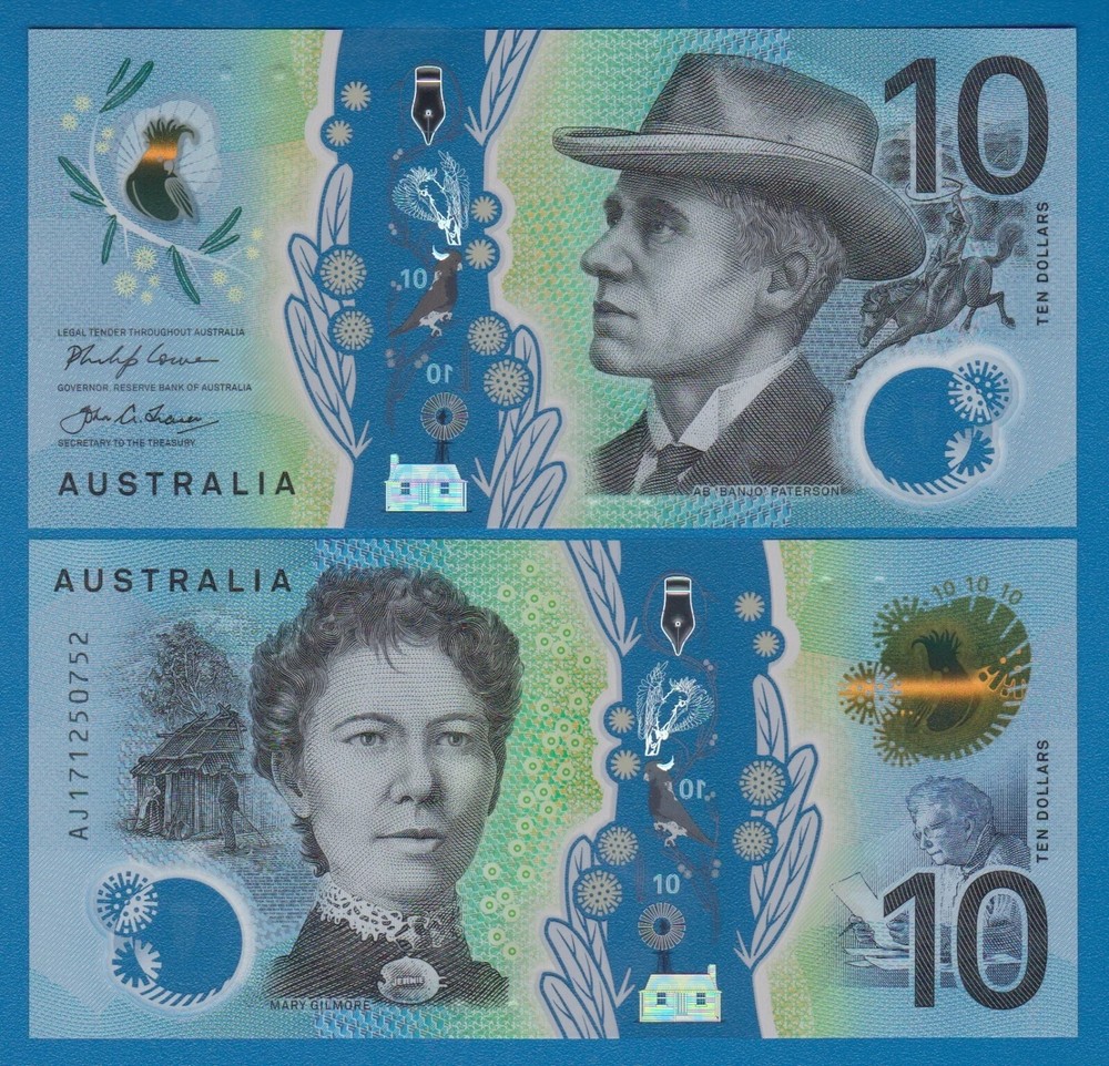 Australia 10 Dollars P 63a, 2017 UNC Polymer note ( P 63 a )