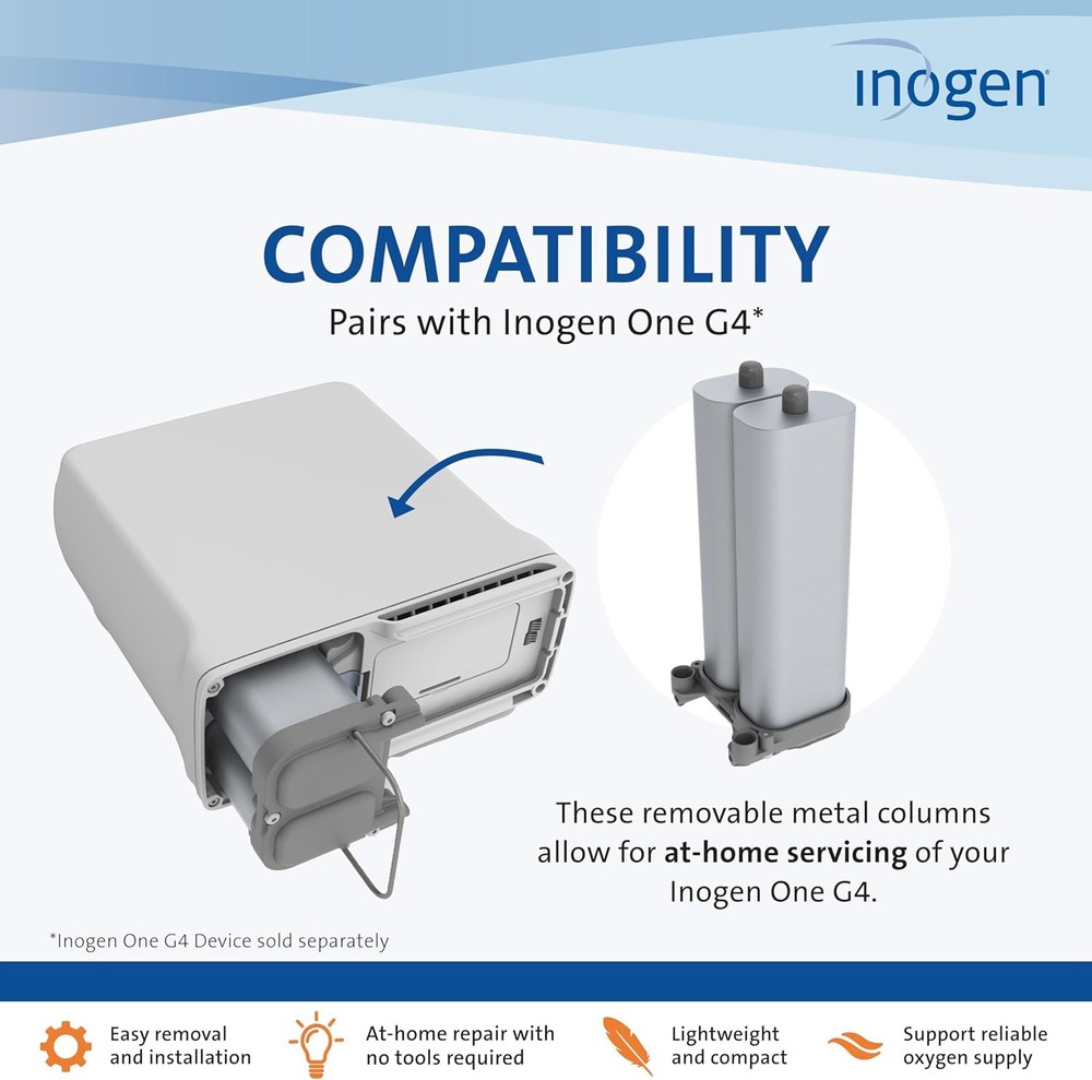 One G4 Replacement Column Pair - Removable Metal Columns for Oxygen Accessories