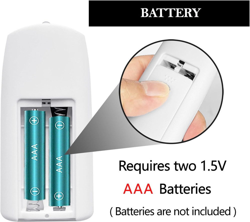 Replacement Remote Control for Socket Fan Light – Compatible with Bell+Howell So