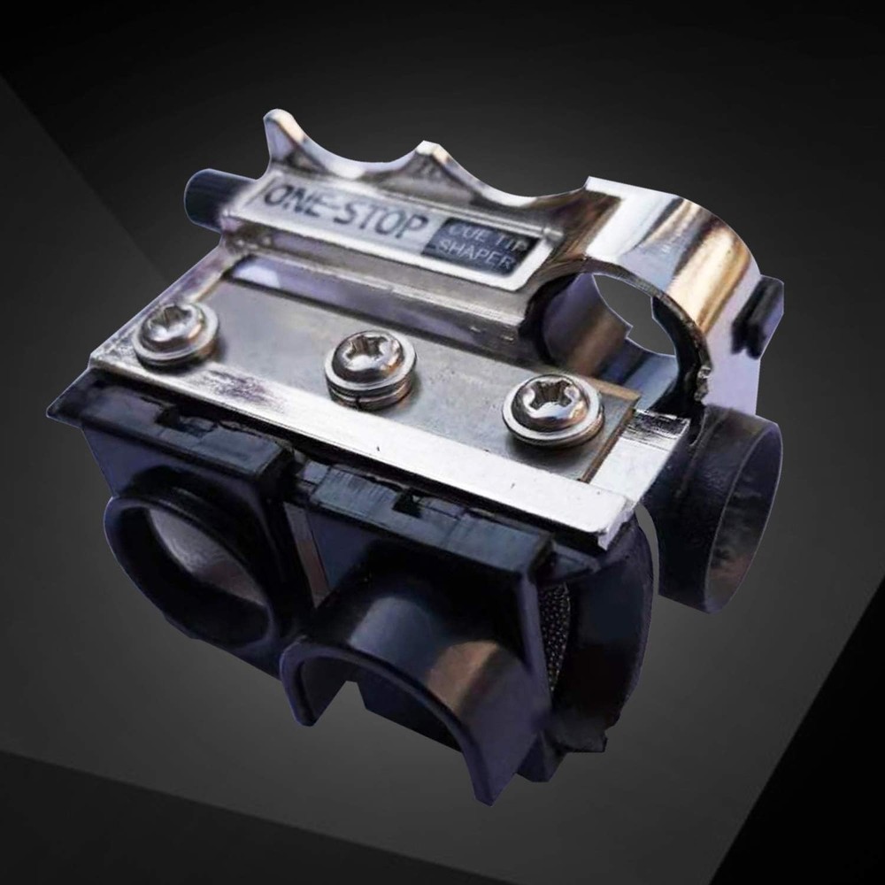 Billiard Cue Tip Shaping Tool - Versatile & Easy Operation with Instructions