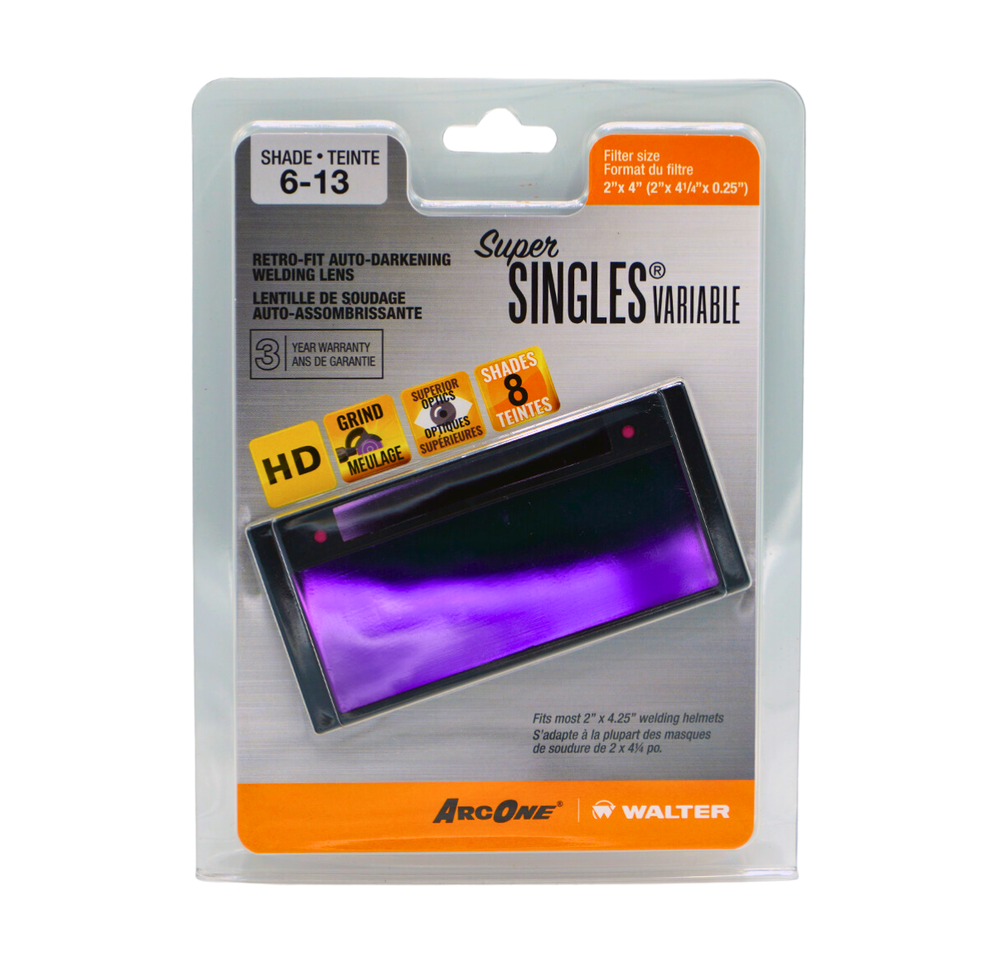 ArcOne SS240-V Shade 6-13 Super Singles Variable Auto-Darkening Welding Filter