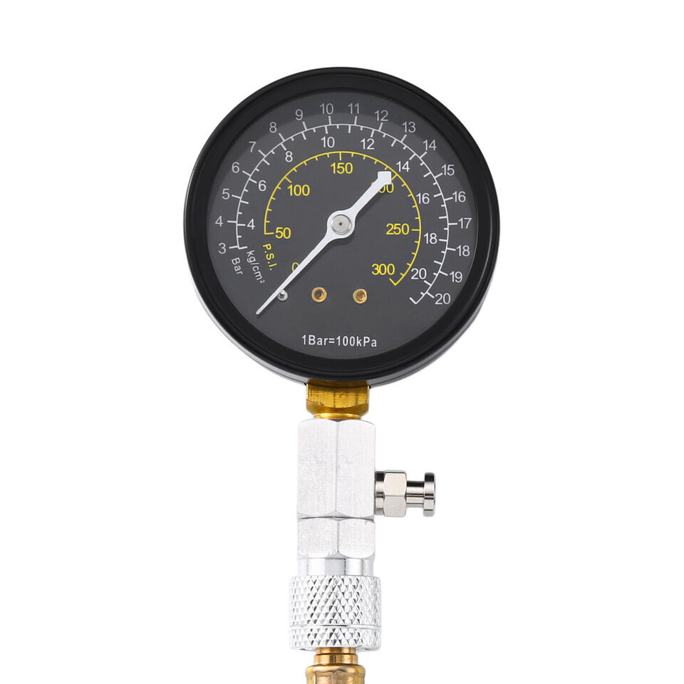 Engine Compression Tester Testing Gauge Gage Check Test Tool Kit Diagnostic NEW
