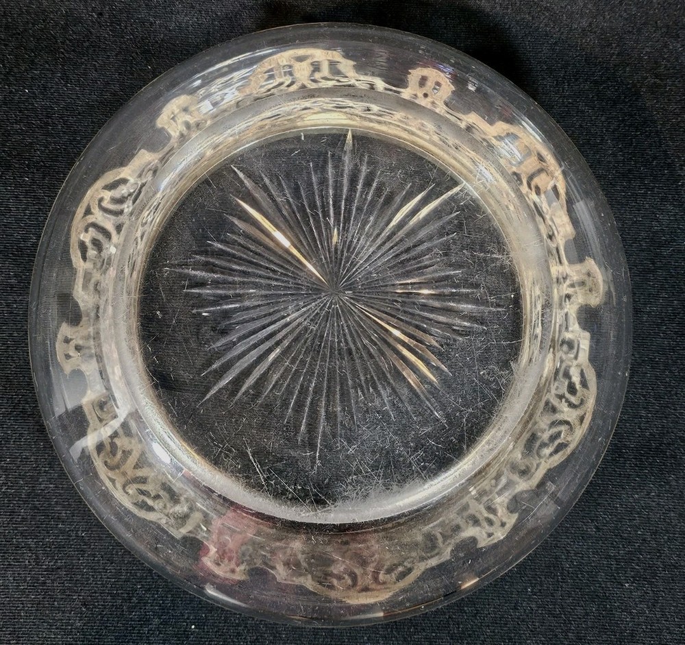 An 19thC Silver Mounted Cut Glass Centrepiece Bowl Hallmarked