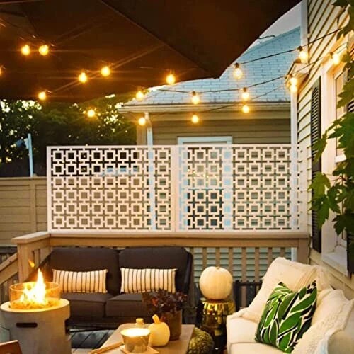 25 Pack G40 LED Light Bulbs Replacement for Outdoor String Lights E12 Base Bulb