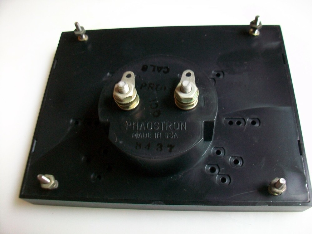 PHAOSTRON LARGE 50 Mv. MULTIPLE SCALE PANEL METER 5 1/2" x 4 1/8"
