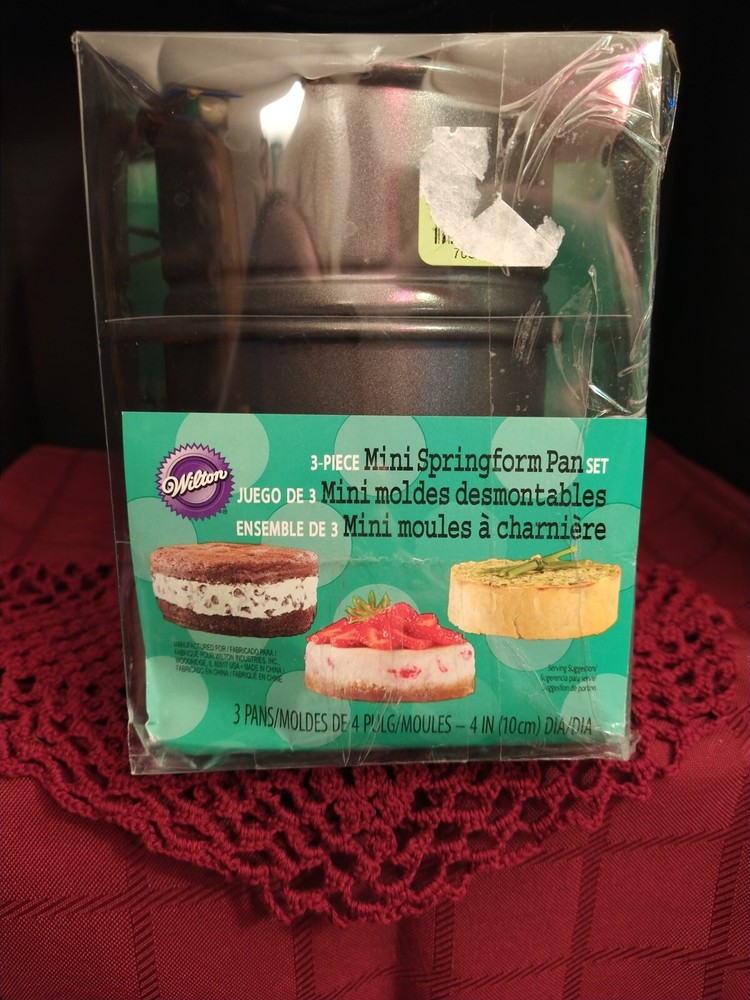 Wilton Mini Springform Cake Pan 3 Piece Set
