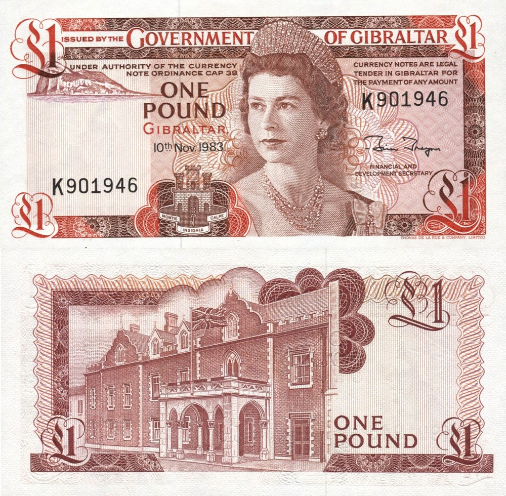 Gibraltar 1983 - 1 pound Pick 20c UNC