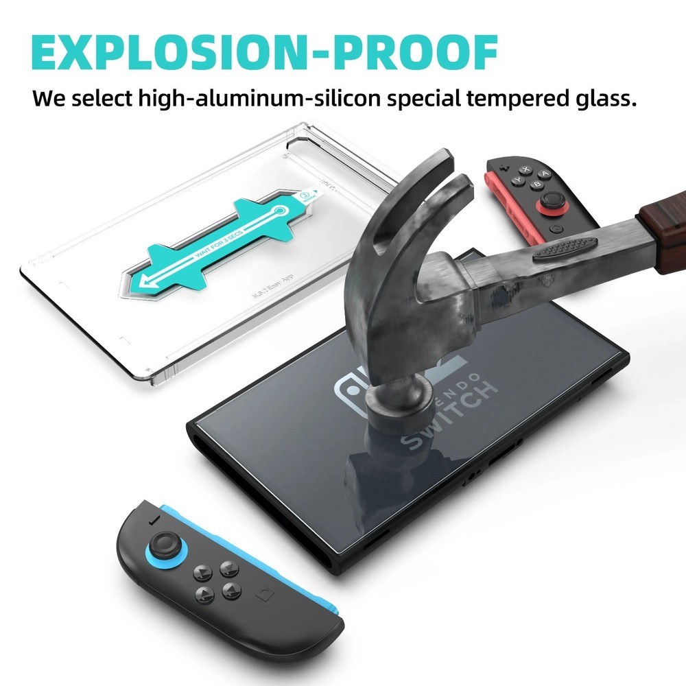 Auto-Alignment Screen Protector for Nintendo Switch 2 / OLED - HD Tempered Glass