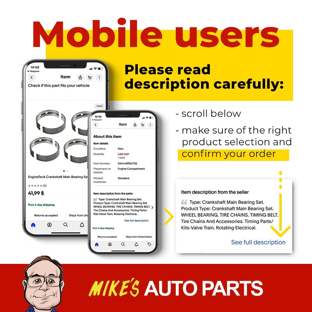 EngineTech Head Bolt Set Direct Fit