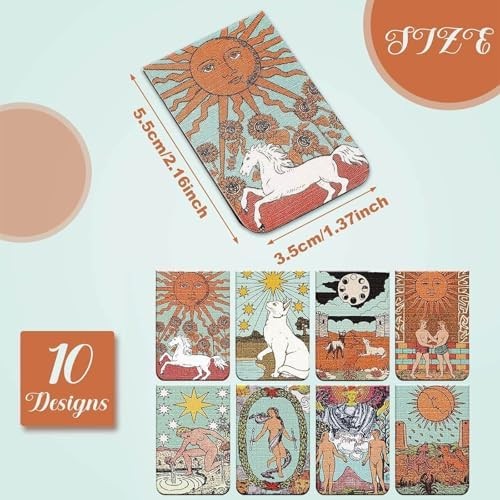tarot magnetic bookmarks page marker set