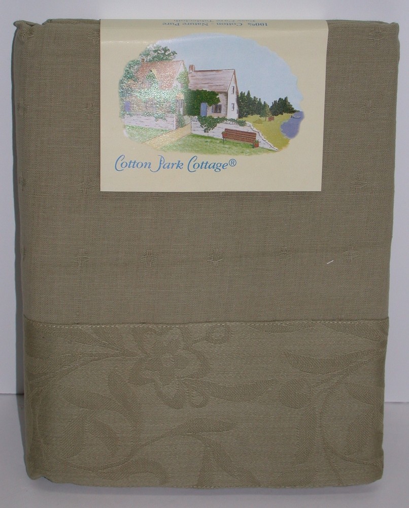 Cotton Park Cottage Tablecloth ~ Springfield ~ 60" x 84" Rectangular NEW