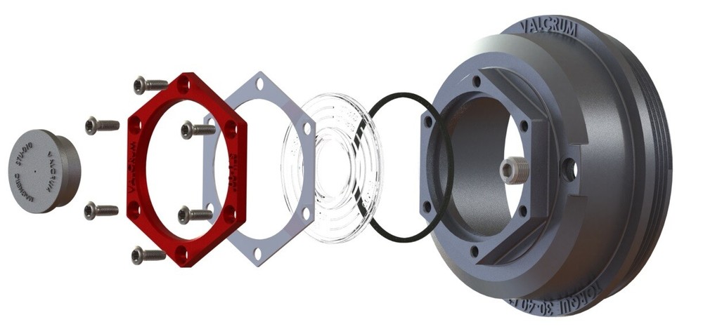 ONE 4" Valcrum Aluminum Hub Cap Dexter 10K-16K Trailer Axle Grease/Oil 21-36