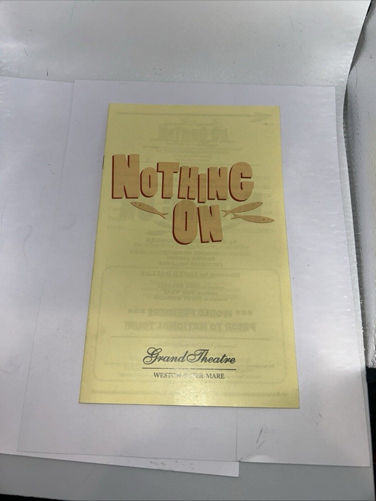 January 1994 NOTHING ON, PROGRAM, GRAND THEATRE