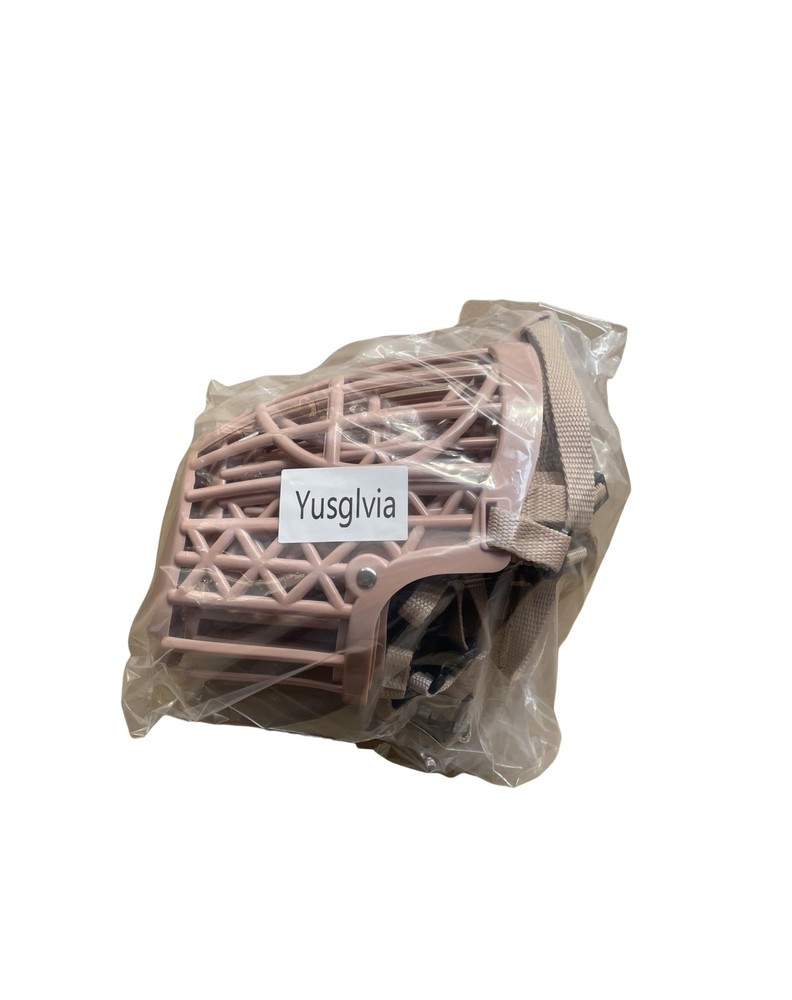 7pcs/Set Softness Plastic Dog Muzzle, Anti Bite Adjustable Pet 7, grey