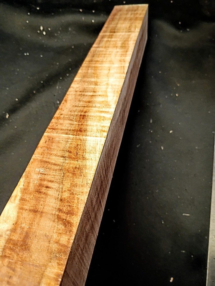 Curly Figured Maple Turning Blank 18” x 1.75” x 1.75” – Solid Straight Grain...