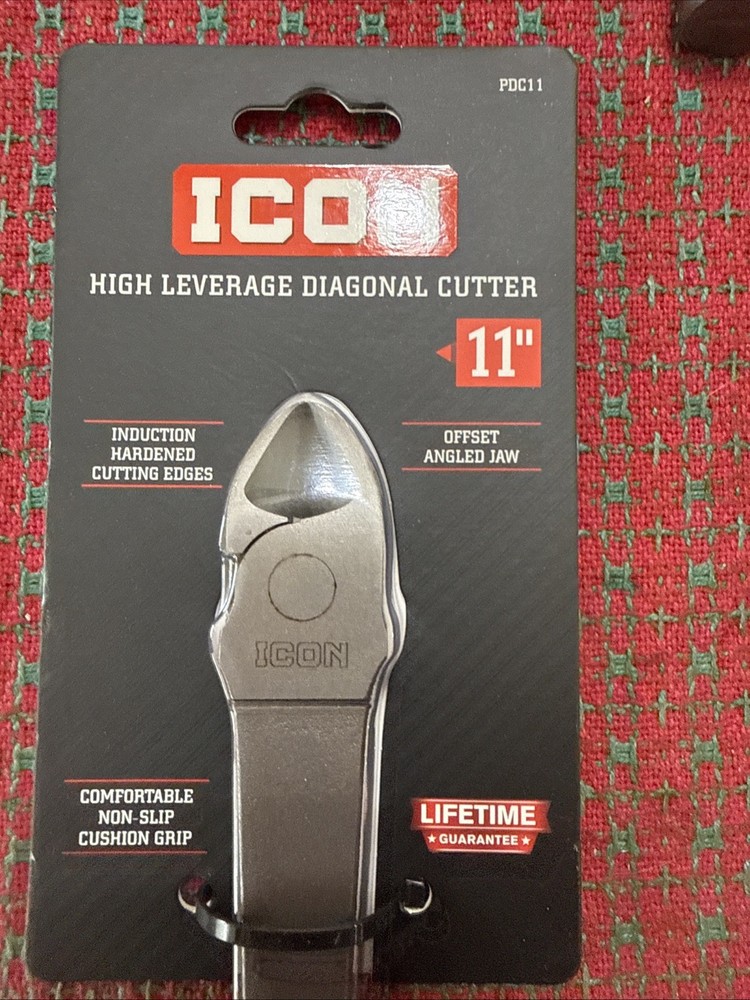 ICON 11” High Leverage Diagonal Cutter Offset Angled Jaw New