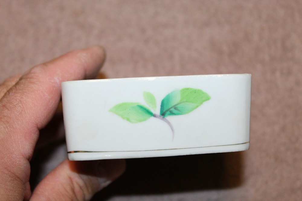 Original WW2 U.S. Occupied Japan Ceramic Three Piece Cigarette Box & Ashtray Set