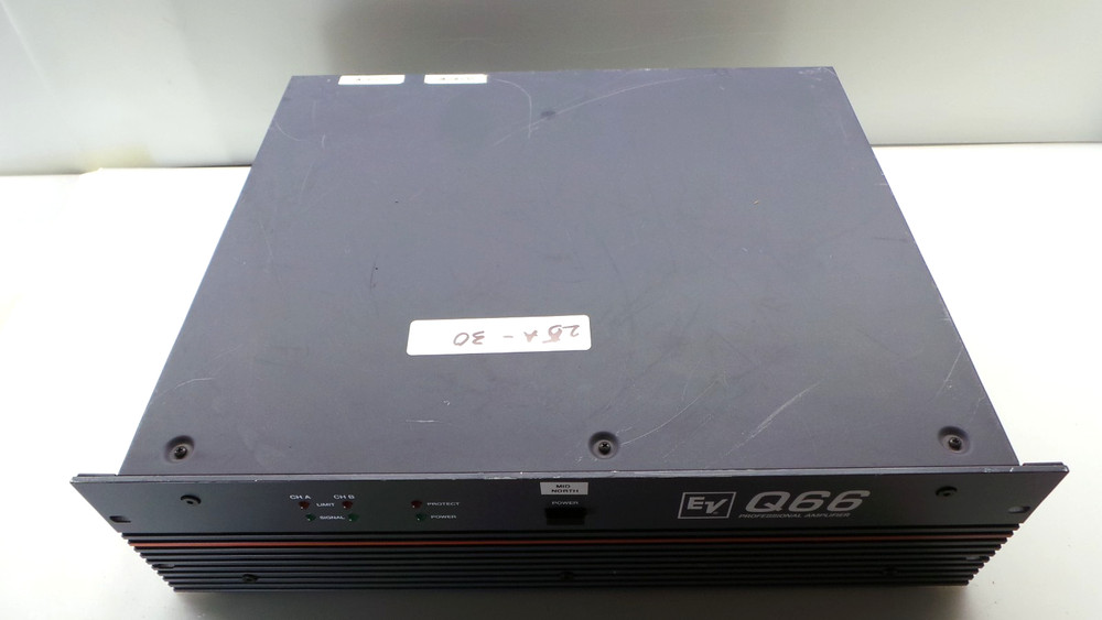 Electro-Voice EV Q66 2-Channel Power Amplifier Powers On, Working