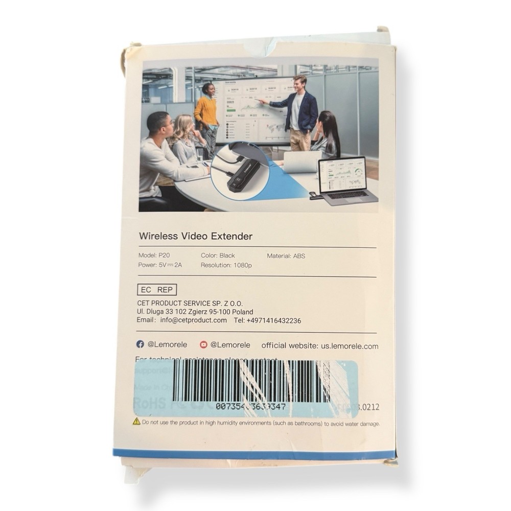 Lemorele Wireless HDMI Transmitter and Receiver Extender Kit