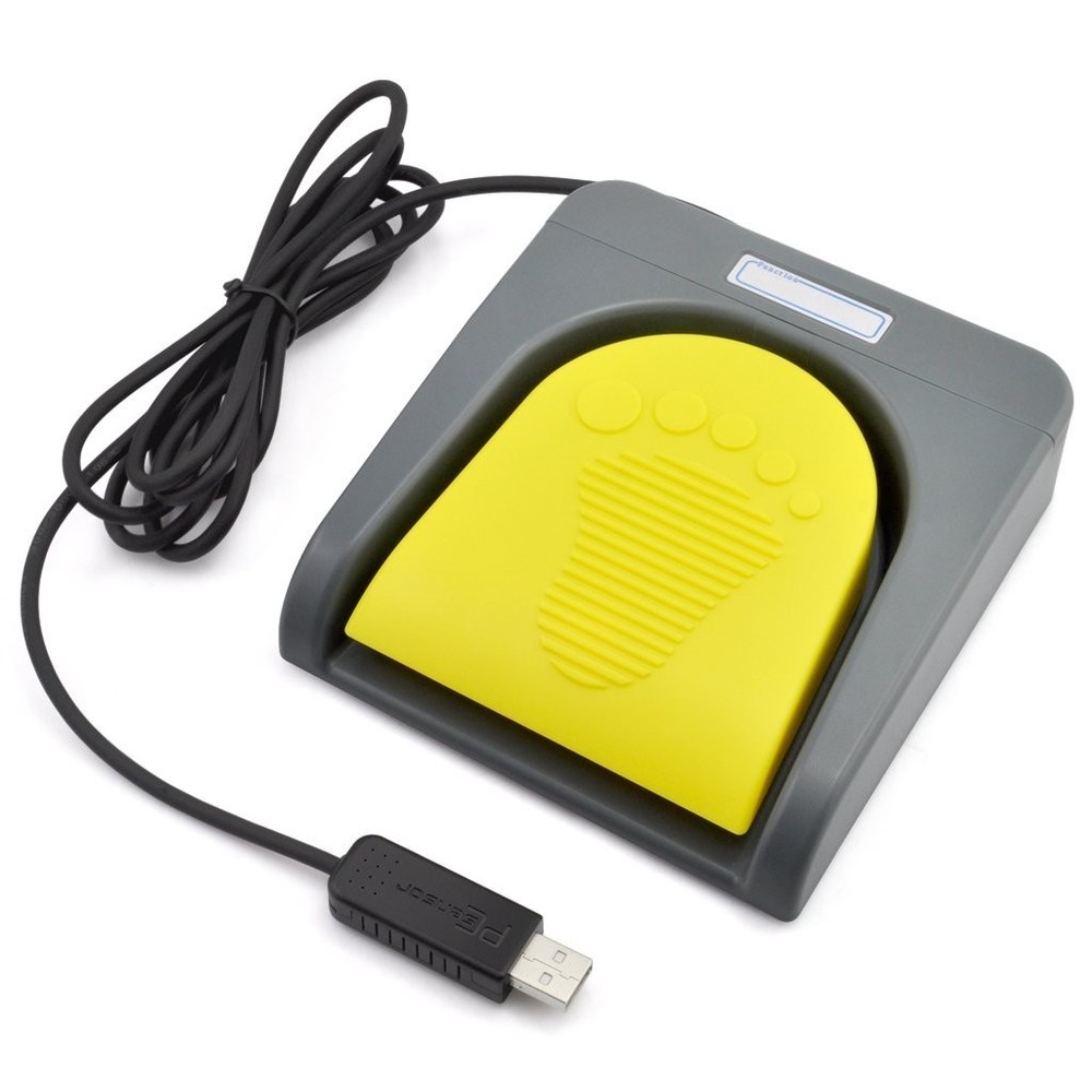 HID USB Foot Switch Pedal - One Key Customizable Action for Efficient Workflows
