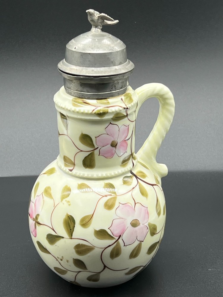Fantastic Victorian Syrup Pitcher, 8"