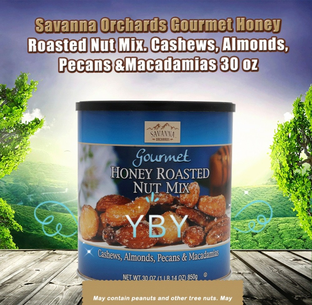 2 Packs Savanna Honey Roasted Mix Nuts 30 oz Each Pack