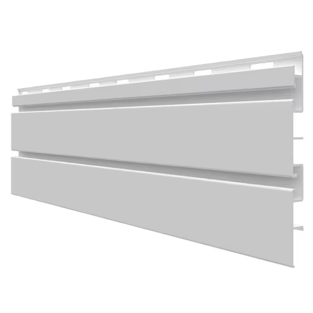 8 Ft. PVC Slatwall Panel White (7-Pack)