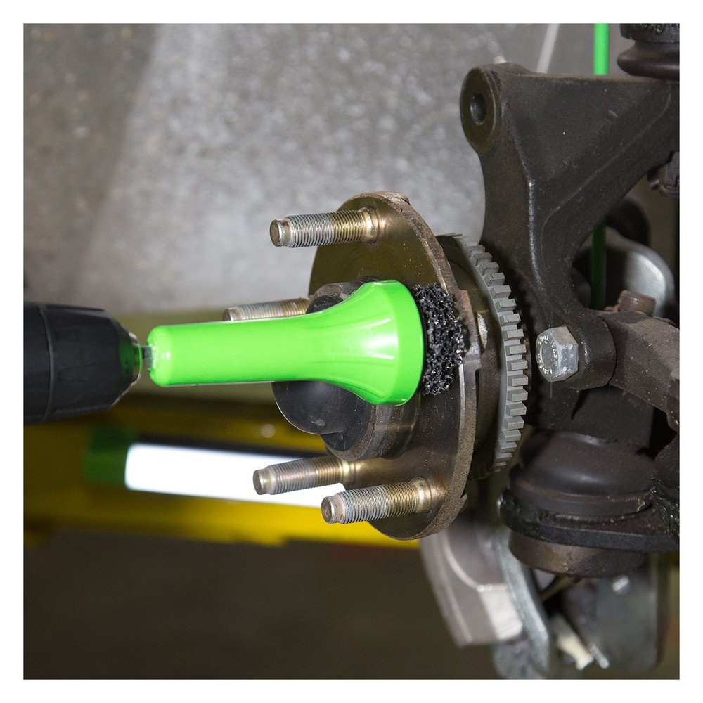 OEMTOOLS 24686 Brake Hub Resurfacing Tool with Pads, Drill Small, Green