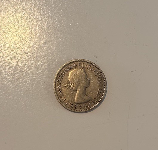 Sixpence Coin 1953