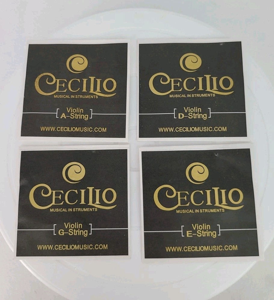 Cecilio 4/4 Violin String Set A, D, E, G. Brand New In Packages
