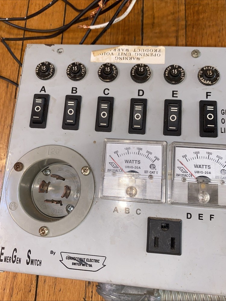 6 circuit transfer switch