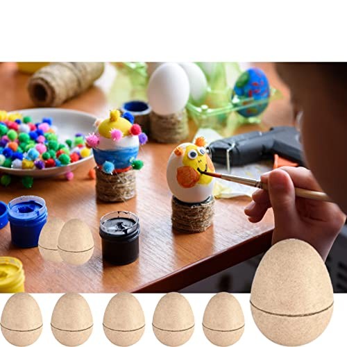 Pcs Paper Mache Easter Eggs, Easter Craft Egg Supplies DIY Blank Paper Mache 30