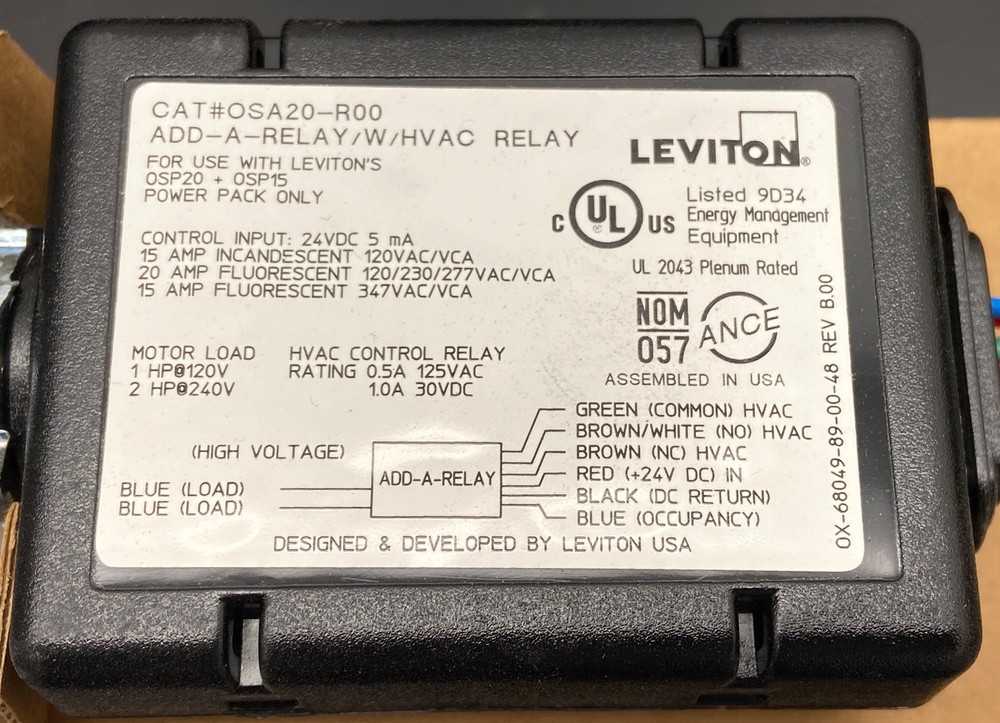 LEVITON OSA20-R00 OCCUPANCY SENSOR
