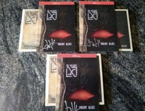 Autographed Violent Allies 10 Years Audio CD signed