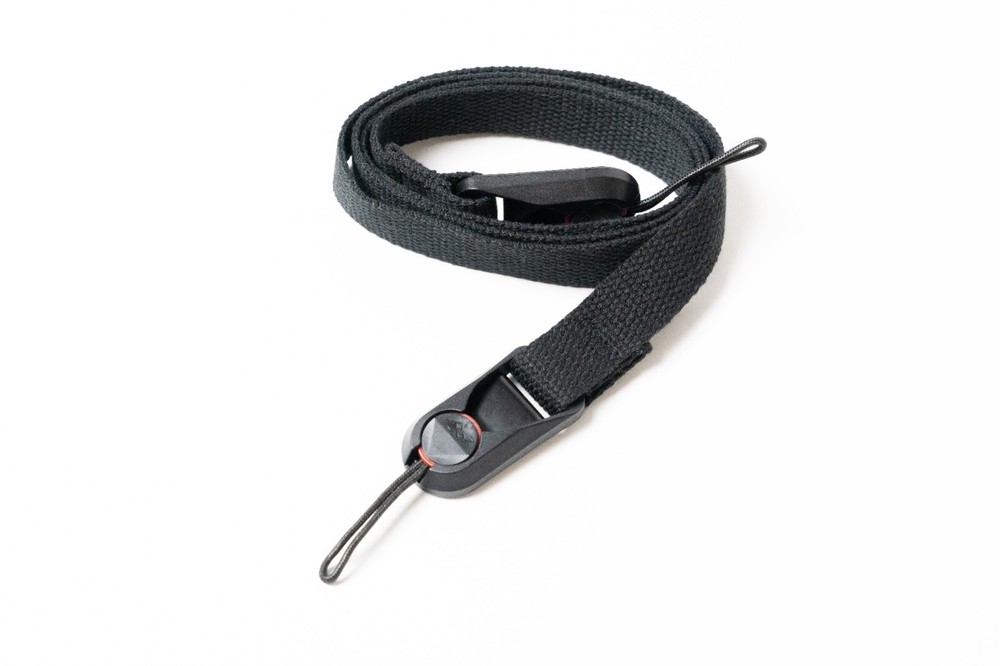 Black Canvas 40" Camera Strap & Wrist Strap COMBO w/ Peak Design Anchors