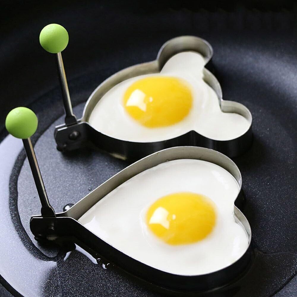 5Pcs Fried Egg Non Stick Stainless Steel Pancake Ring Mold Cooking Kitchen Tools
