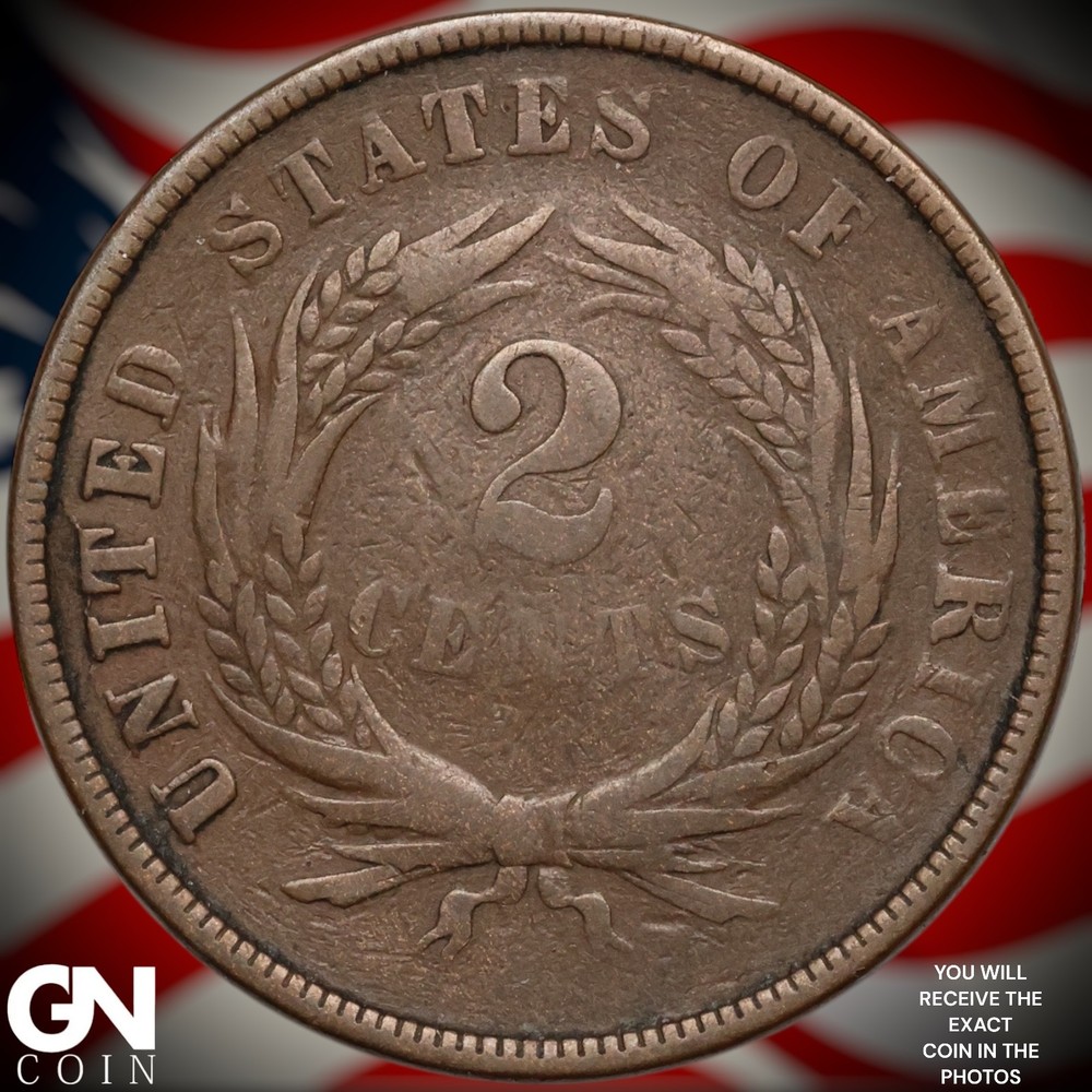 1867 2 Cent Piece B2348