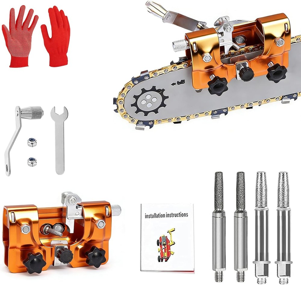 Chainsaw Sharpener Jig Kit Portable Chain Saw Sharpening Tool Universal Hand Cra