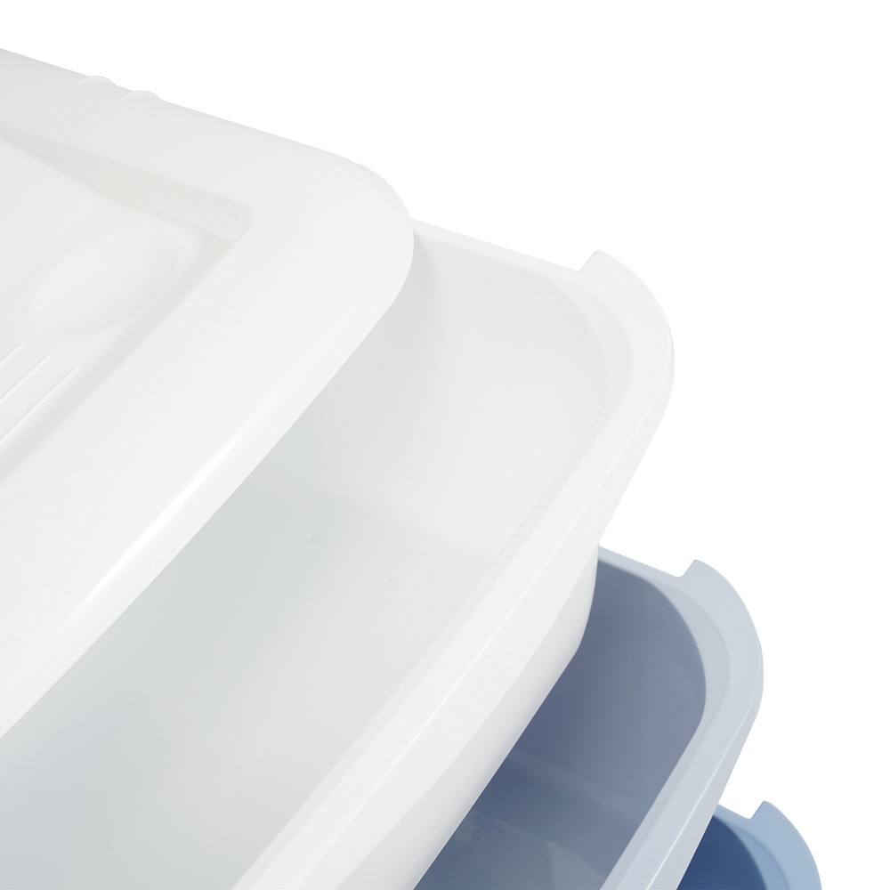 4-layer gradient storage cabinet-gradient blue