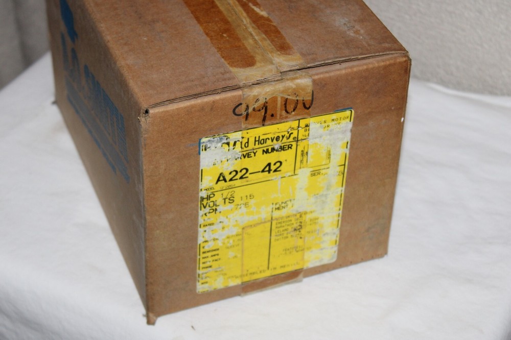 NOS Sid Harvey Blower Motor Model No. A22-42