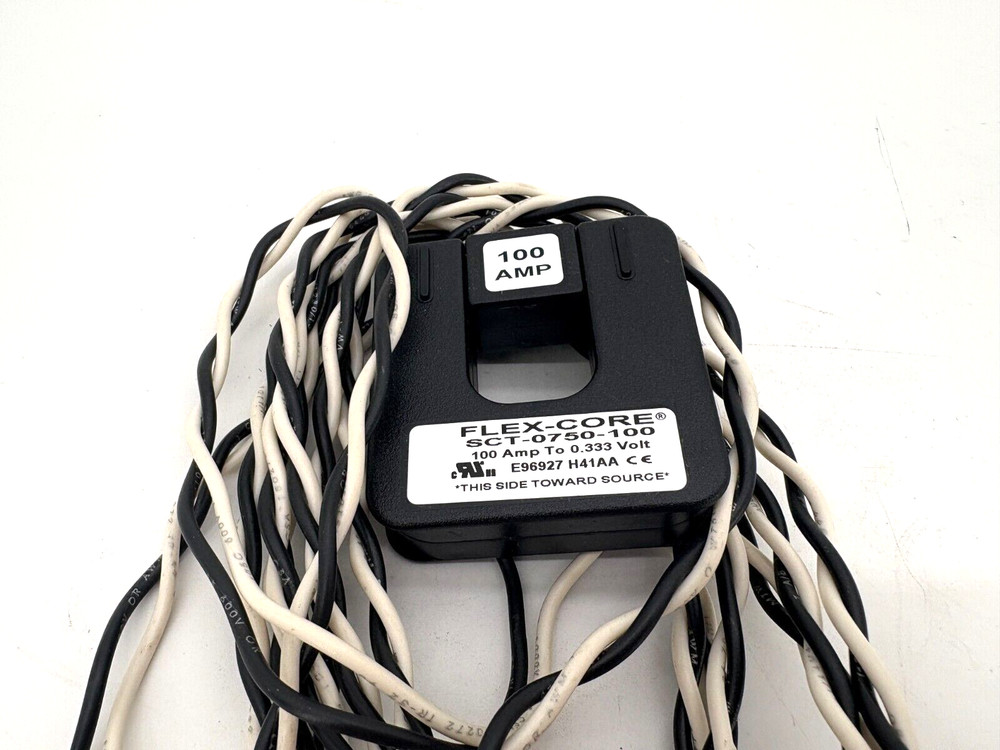 New Flex-Core SCT-0750-100 AC Split-Core Current Transformer 100A 600V
