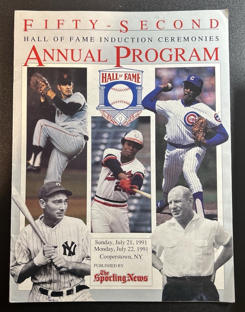 1991 Hall of Fame Induction Annual Program