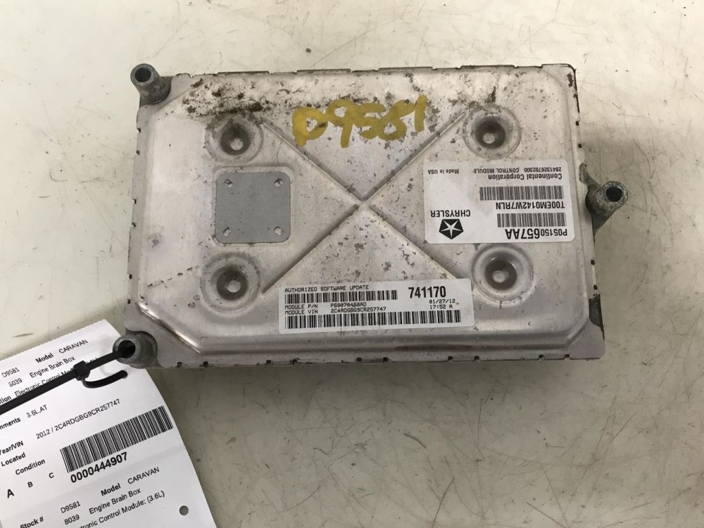 Engine ECM Electronic Control Module 3.6L Fits 12 CARAVAN 1055884