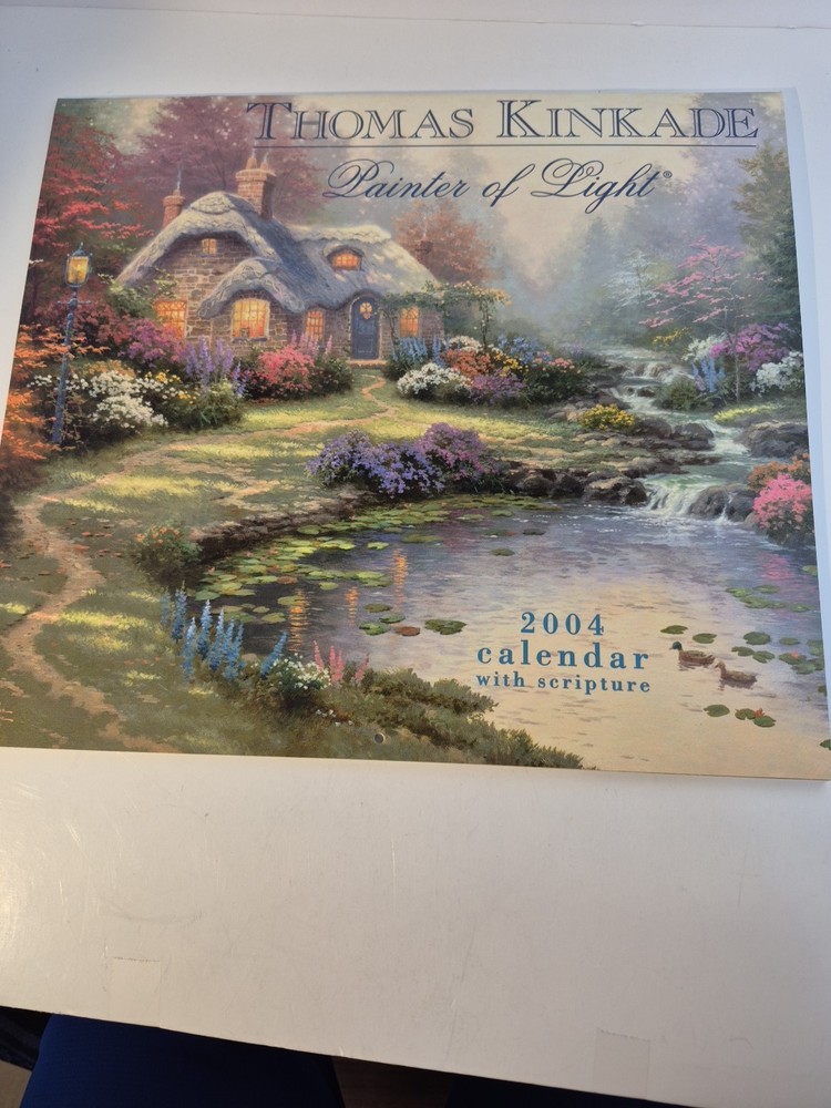 2004 Thomas Kinkade Painter Of Light  Calendar With Scripture READ
