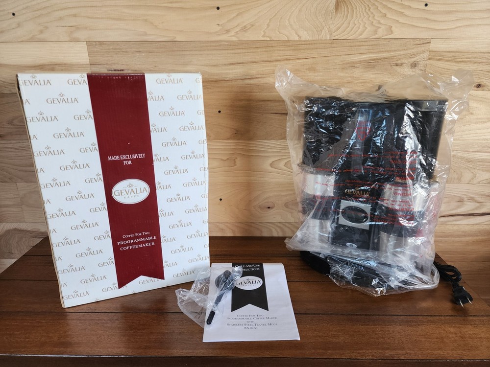 Gevalia Kaffe Coffee for 2 Programmable Coffe Maker New Open Box Never Used