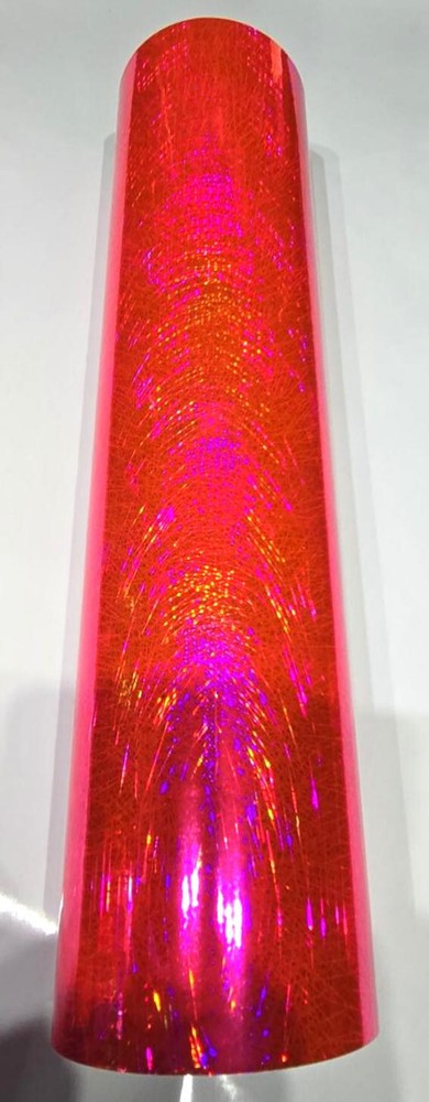 Holographic Fluorescent Pink Light Ray Sign Plotter Cutter Vinyl Roll